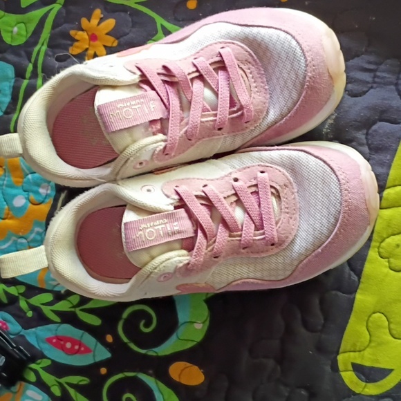 Nike Pink and Cream Kids' Sneakers - Picture 2 of 5